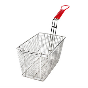 [SD] Zeus 013278B Fring basket S/S with red handle 제우스 튀김 바스켓-사각 / 주방잡화 / 바스켓