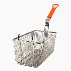 [SD] Zeus 013276 Fring basket S/S with Orange handle 제우스 튀김 바스켓-사각 주황 / 주방잡화 / 바스켓