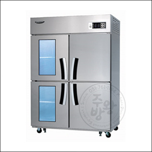 [라셀르] Cafe(카페)형 냉장고 45박스1/2냉동,냉장(냉동2칸,냉장2칸) LS-1044HRF-2GL